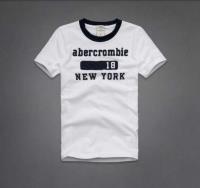 heren abercrombie fitch korte t-shirt crewneck wit 18 new york Kleren Herstellen kxcew602